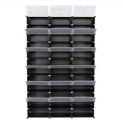 12 Layer Portable 72 Pairs Shoe Rack Storage Rack 36 Grid Tower Rack Storage Cabinet Bracket
