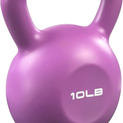 10lbs Kettlebell Set, Strength Training Kettlebells Weight Set For Women, Vinyl Coated Kettle Bell For Home Gym Workout Weight Lifting Equipment, Comfortable Grip Wide Handle Weights