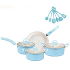 13 Pieces Pot Set Non-stick Pan Soup Omelette Ceramic Coating Pot Set