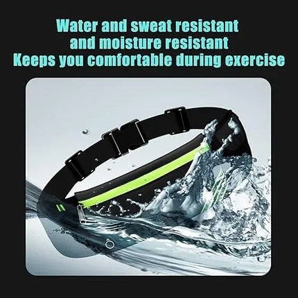 Running Belt For Women & Men Ultra Light Bounce Waist Reflective Adjustable Bag Holder For Cell Phone For Jogging Running Hiking Travel And Gym