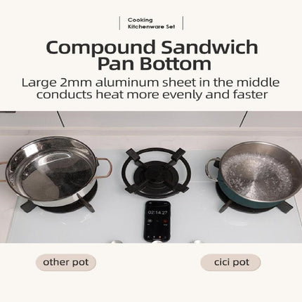 Stainless Steel Pot 4-piece Set