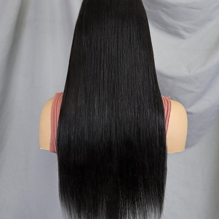 6x4 Density Virgin Human Hair Wigs For Black Women Vietnamese Raw Hair Transparent Lace Front Pre-Plucked Bleached Knots