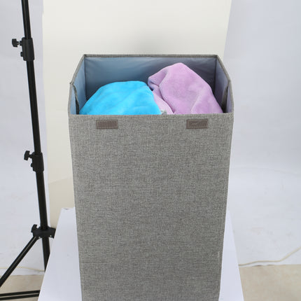 1Pc Foldable Laundry Hampers Washing Clothes Laundry Basket With Lid Handles Storage Organizer