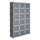 12 Layer Portable 72 Pairs Shoe Rack Storage Rack 36 Grid Tower Rack Storage Cabinet Bracket