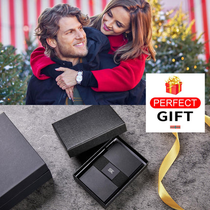 Minimalist Card Holder Wallet For Men, Aluminum Slim Metal Wallet With Money Band, RFID Blocking Up Wallet, Holds 12Cards Plus Cash