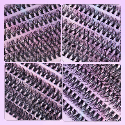12 Rows Of 30D Plus 40D Clusters Of 240 Segmented Lashes Set