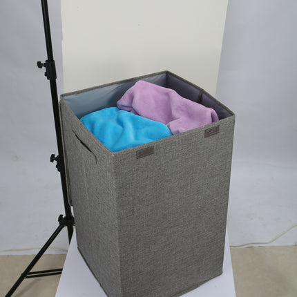 1Pc Foldable Laundry Hampers Washing Clothes Laundry Basket With Lid Handles Storage Organizer