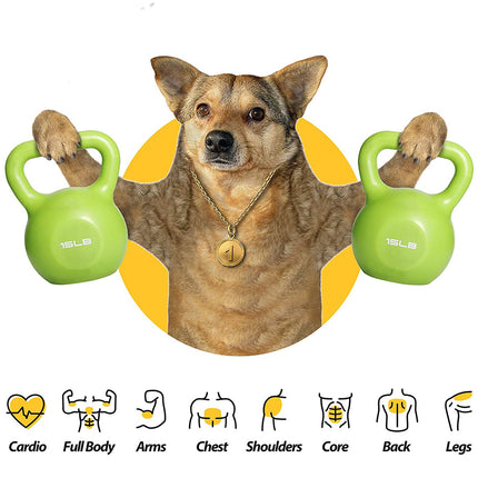 10lbs Kettlebell Set, Strength Training Kettlebells Weight Set For Women, Vinyl Coated Kettle Bell For Home Gym Workout Weight Lifting Equipment, Comfortable Grip Wide Handle Weights