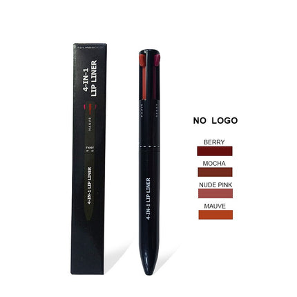 4 In 1 Makeup Pen Multifunctional Makeup Pen With Eyeliner, Lip Liner, Eyebrow Pencil, And Highlighter Portable Travel Easy-To-Apply Makeup Pencil