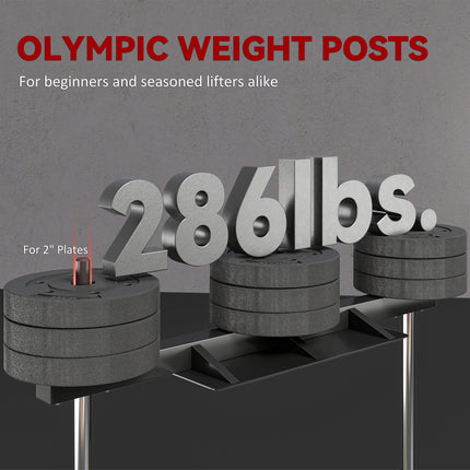 Vertical Leg Press Machine with Adjustable Leg, Back, and Head Positions, 1" Standard Plate Compatible, Red