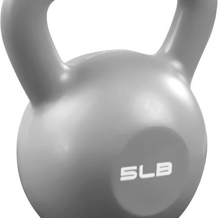 5lbs Kettlebell Set, Strength Training Kettlebells Weight Set For Women, Vinyl Coated Kettle Bell For Home Gym Workout Weight Lifting Equipment, Comfortable Grip Wide Handle Weights
