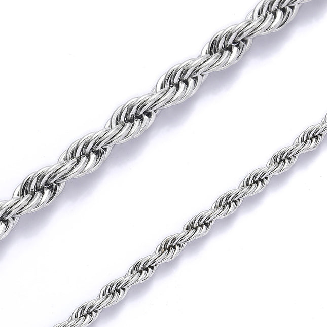 1pc Stainless Steel Twist Chain Necklace,Daily Wear Essential,Ideal Gift For Jewelry Enthusiasts And Crafters