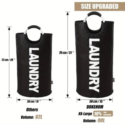 1 Gallon Waterproof Fabric Laundry Basket, Clothing Storage Basket, Household Storage Basket