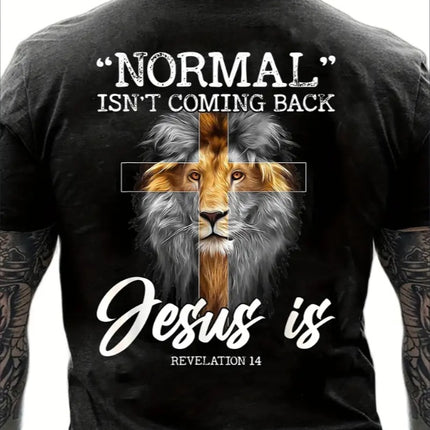 Print T-Shirt, Men's T-Shirt, Summer, Spring, Fall Casual Short Sleeve T-Shirt, Top As A Gift