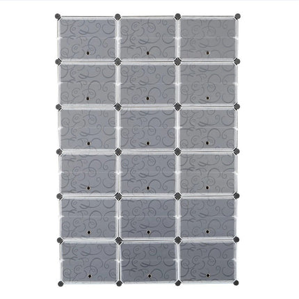 12 Layer Portable 72 Pairs Shoe Rack Storage Rack 36 Grid Tower Rack Storage Cabinet Bracket