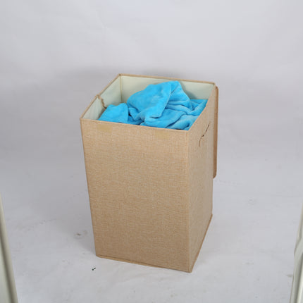 1Pc Foldable Laundry Hampers Washing Clothes Laundry Basket With Lid Handles Storage Organizer