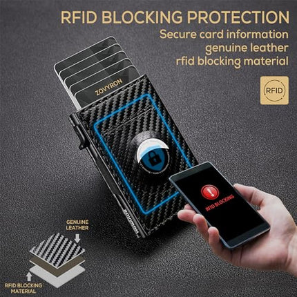 Airtag Wallet Men Minimalist  Up Wallet With Money Clip RFID Card Holder Slim Wallet With Airtag Holder,ID Window